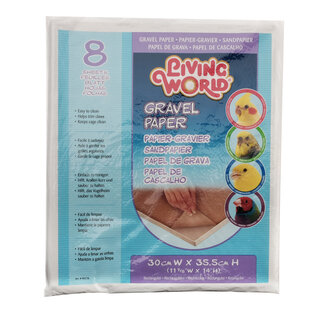 Living World Gravel Paper - Small - 8 pack - 30 cm x 35.5 cm (12 x 14 in)