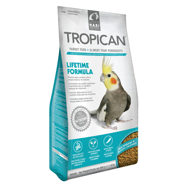 Tropican Lifetime Formula Granules for Cockatiels - 820 g (1.8 lb)