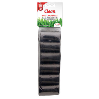 DogIt Waste Bags 12 Rolls Black