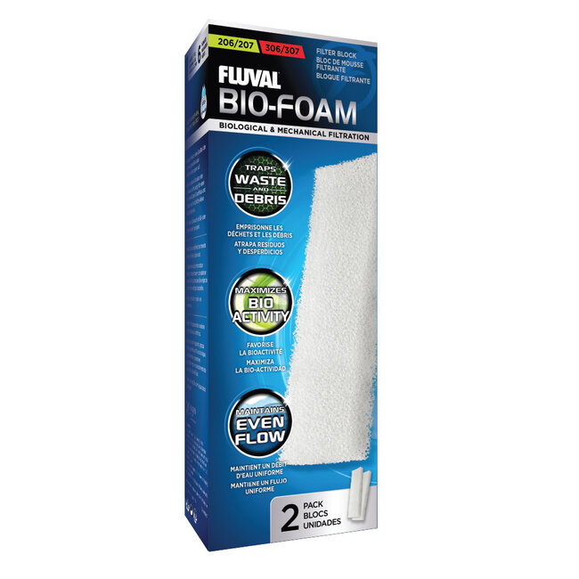 Fluval Fluval 206/306 Foam Filter Block - 2-pack