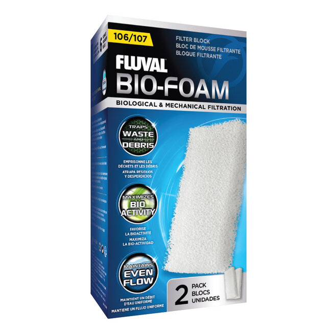 Fluval Fluval 106 Foam Filter Block - 2-pack