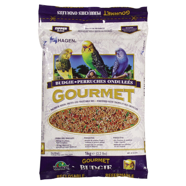 Hagen Gourmet Seed Mix for Budgies - 1 kg (2.2 lbs)
