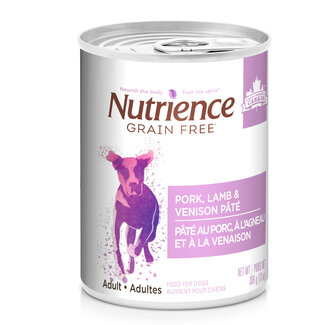 Nutrience Nutrience Grain Free Pork, Lamb & Venison Pate - 369g