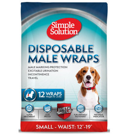 Simple Solution Simple Solution Disposable Male Wrap Size Small 12pk