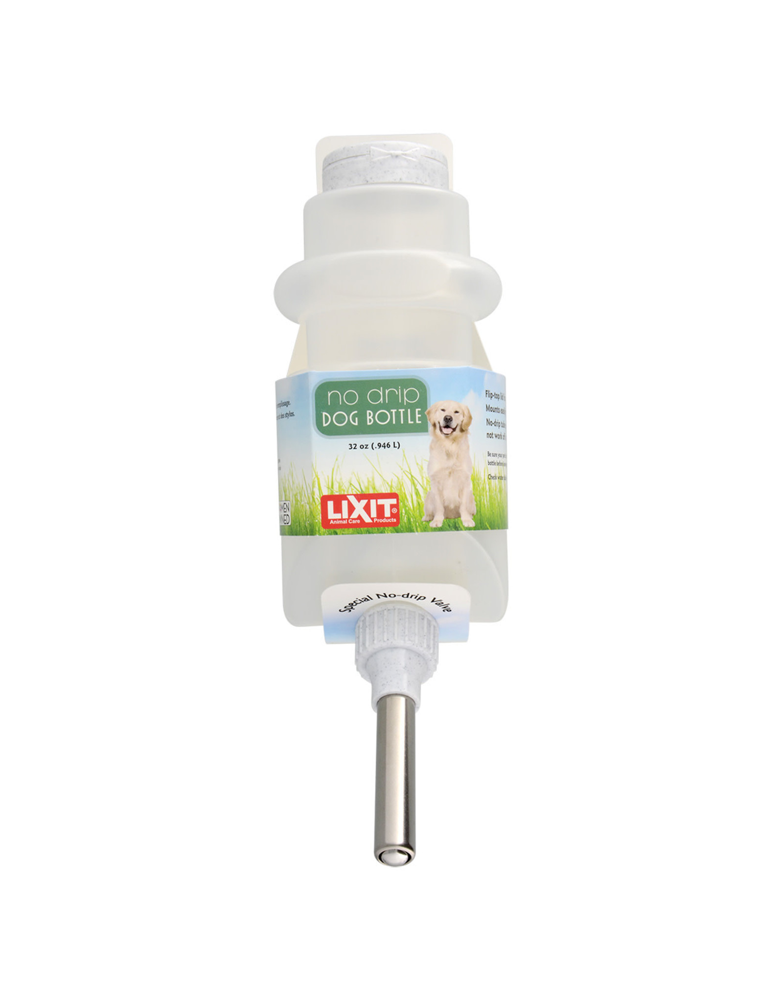 LixIt Lixit Top Fill No Drip Dog Water Bottle 32 oz Western Pet Supply