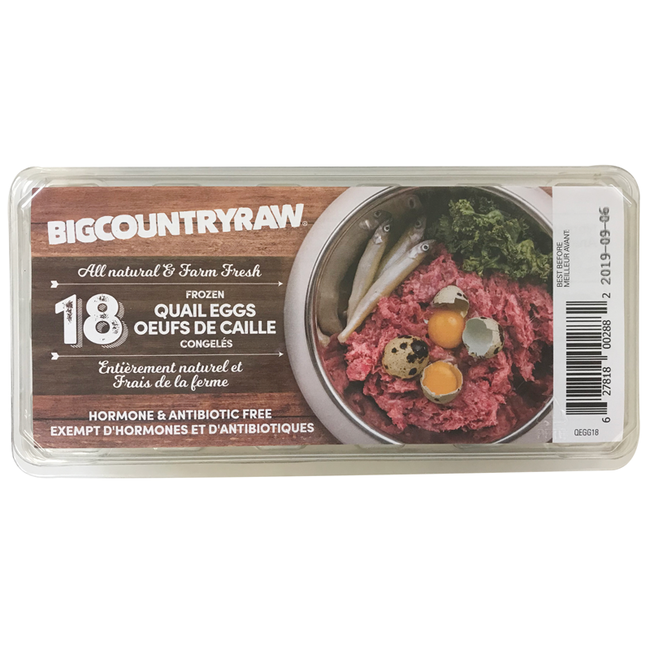 Big Country Raw Frozen Quail Eggs 18ct