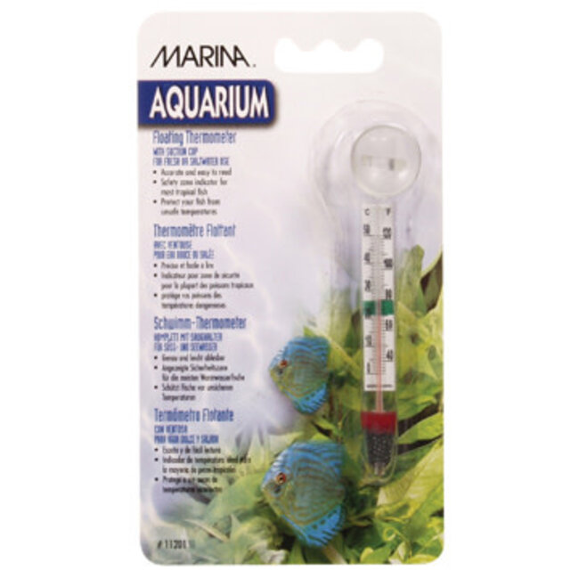 Marina Floating Thermometer with Suction Cup - Celsius and Fahrenheit