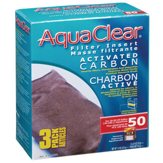 AquaClear AquaClear 50 Activated Carbon Filter Insert 3 Pack 210g
