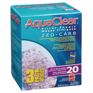 AquaClear AquaClear 20 Zeo-Carb Filter insert 3 Pack 165g