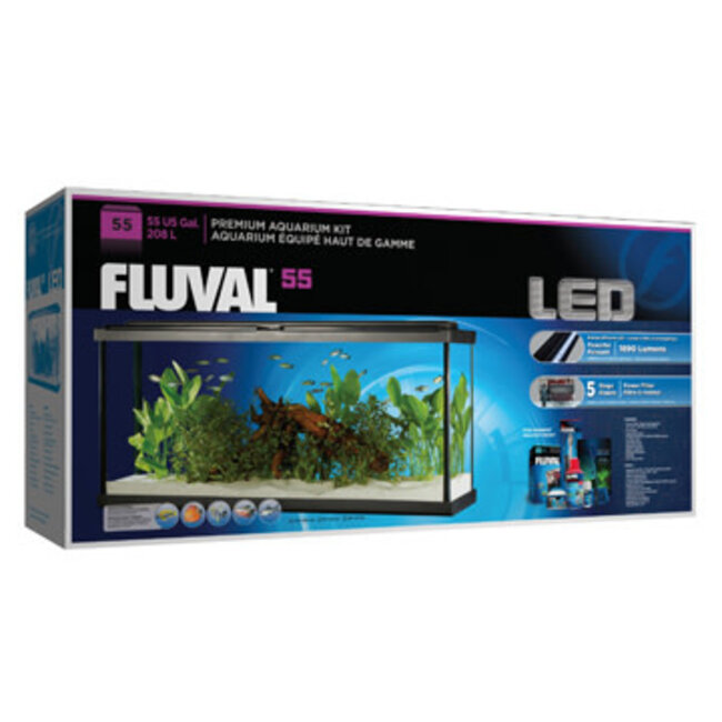 Fluval Premium Aquarium Kit with LED - 55 - 208 L (55 US Gal)