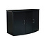Fluval Bow Front Aquarium Cabinet - 45 Bow - 37" x 16.5" x 26" (94 cm x 42 cm x 66 cm) - Black