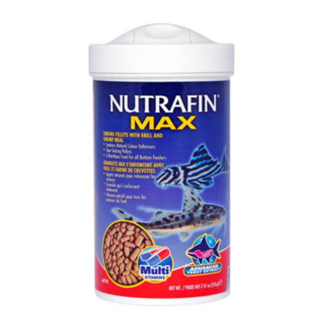 Nutrafin Max Sinking Pellets with Krill and Shrimp Meal 210g (7.41oz)