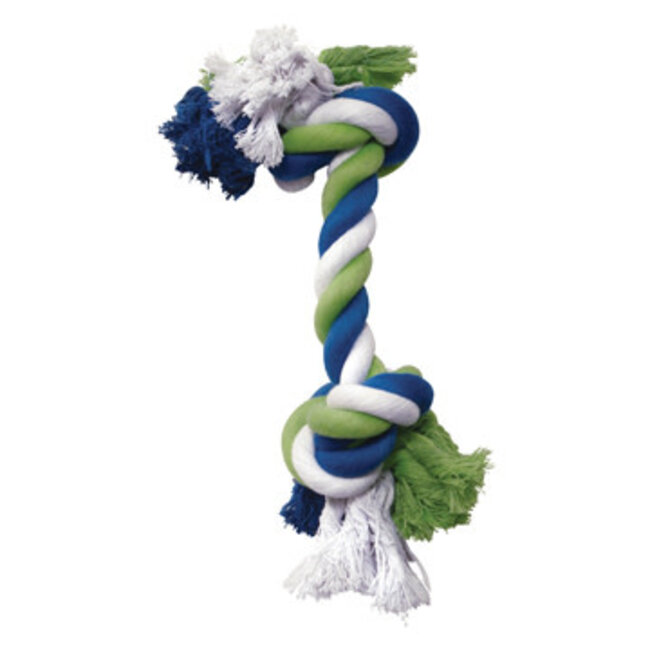 Knotted Rope Toy Multicoloured Rope Bone S