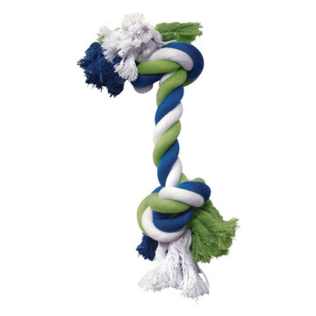 Knotted Rope Toy Multicoloured Rope Bone M