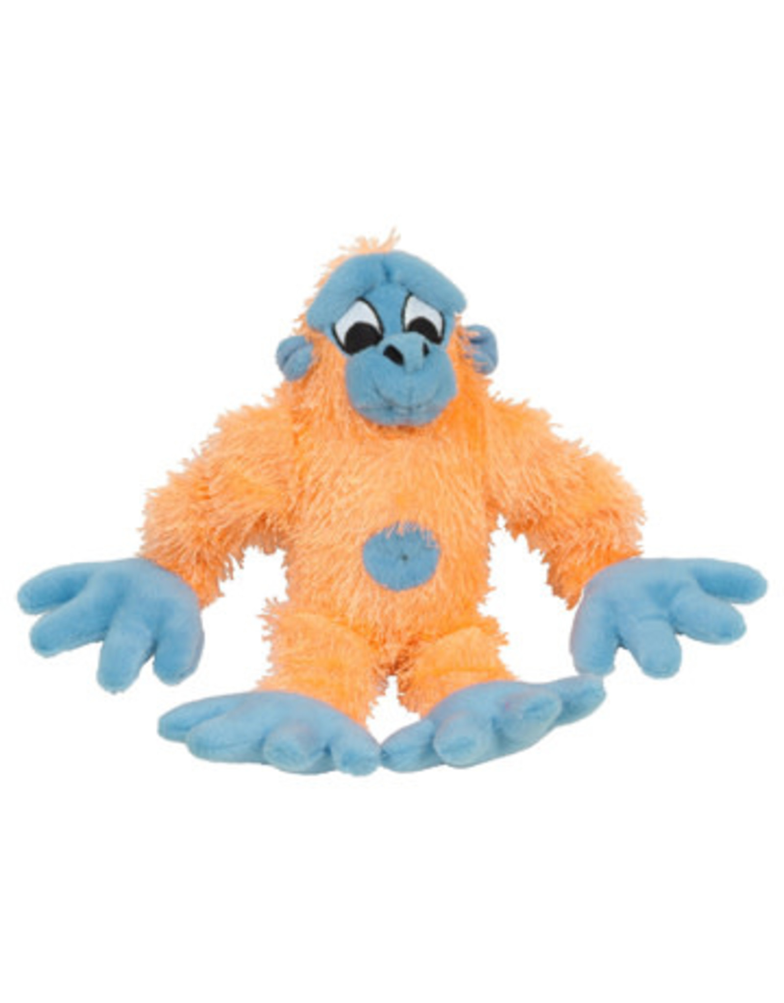 orange monkey dog toy