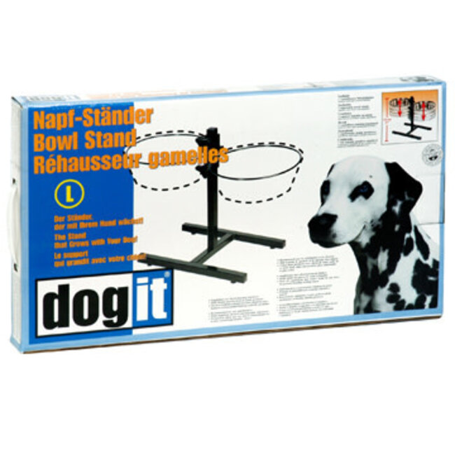 Adjustable Dog Bowl Stand L