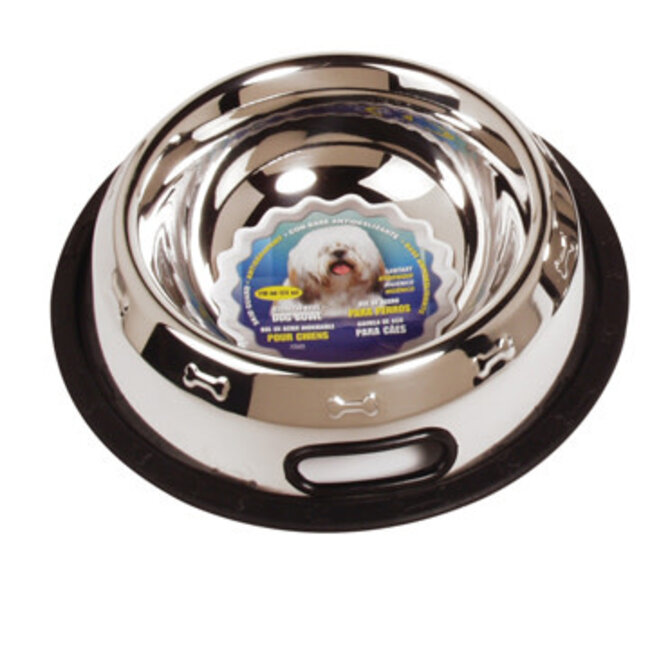 Stainless Steel Non Spill Dog Dish M 710ml
