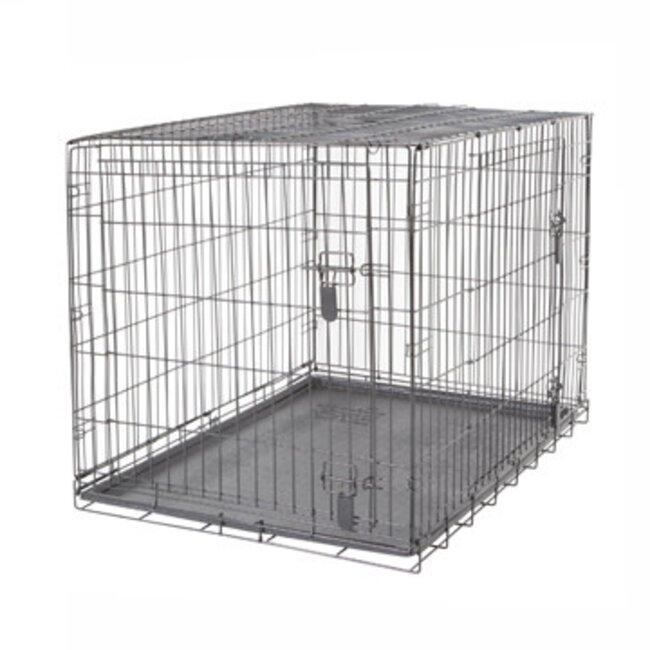 Two Door Wire Crate XX-Large 122.5x74.5x80.5cm (48x29.3x31.5")