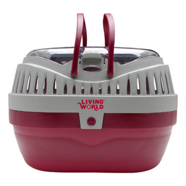 Carrier for Small Pets - Large - Red/Grey