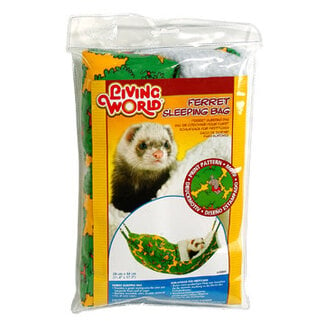 Living World Ferret Sleeping Bag - Green - 29 x 44 cm (12 x 17.5 in)