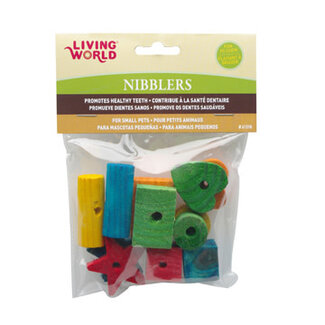 Living World Living World Nibblers Wood Chews - Shapes Mix