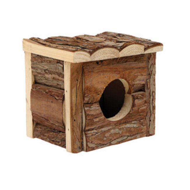 Tree House Real Wood Cabin - Small - 15.5 cm (6") L x 15.5 cm (6") W x 15 cm (5.75") H