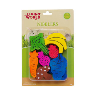 Living World Living World Nibblers Wood Chews - Fruit/Veggie Mix