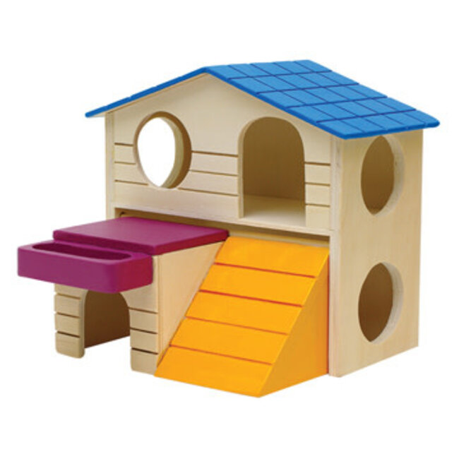 Living World Playground Play House - Large - 16.5 x 16.5 x 15 cm (6.5 x 6.5 x 5.9")