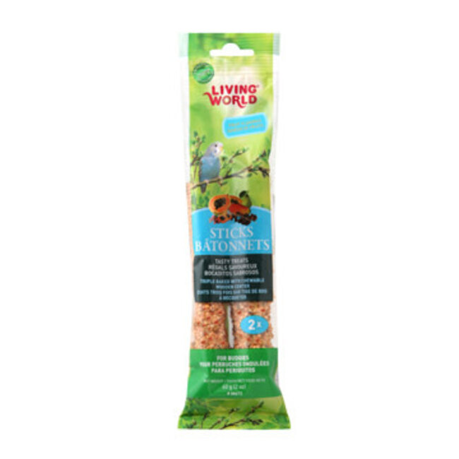 Budgie Sticks - Fruit Flavour - 60 g (2 oz), 2-pack