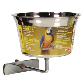 Living World Living World Stainless Steel Parrot Cup - Large - 960 ml (32 oz)