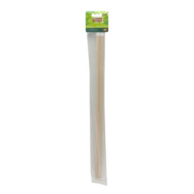 Living World Wooden Perches - 48 cm (19 in) - 2 pack