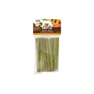 Living World Living World Small Animal Chews - Papaya Stalk Sticks - 10 pieces