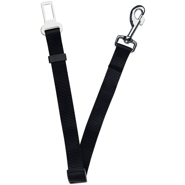 Car Safety Belt Black 25mmx55-87cm (1"x21.6"-34.3")