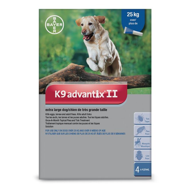 K9 Advantix II - over 25kg, 4 doses