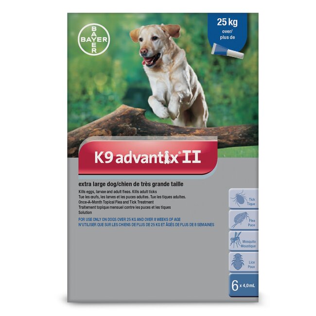 K9 Advantix II - over 25kg, 6 doses