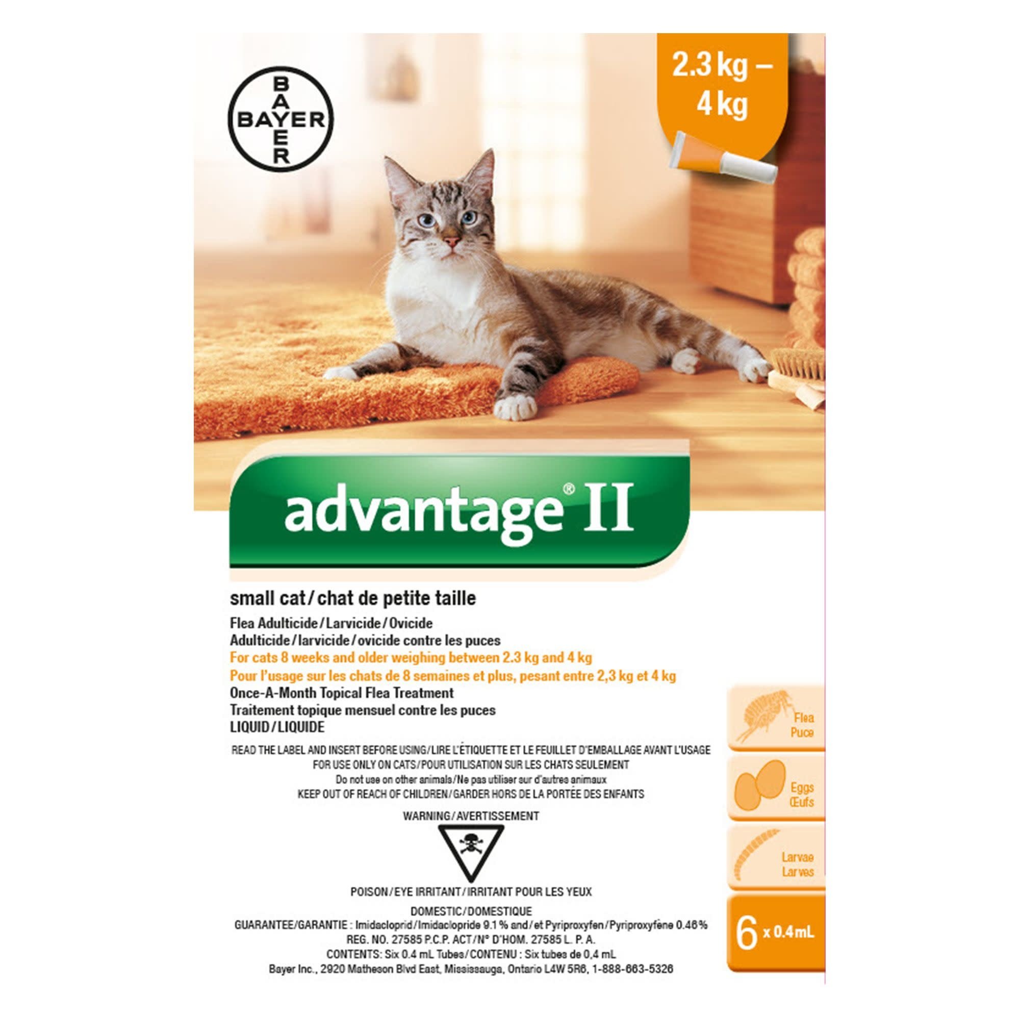 Bayer advantage ii clearance topical flea treatment dogs