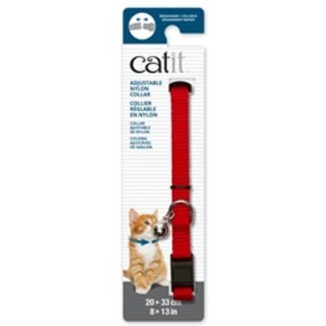 Adjustable Nylon Breakaway Cat Collar 9.5mmx20-33cm (8-13")