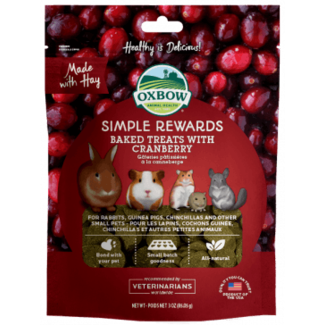 Oxbow Oxbow Simple Rewards Baked Treats - Cranberry