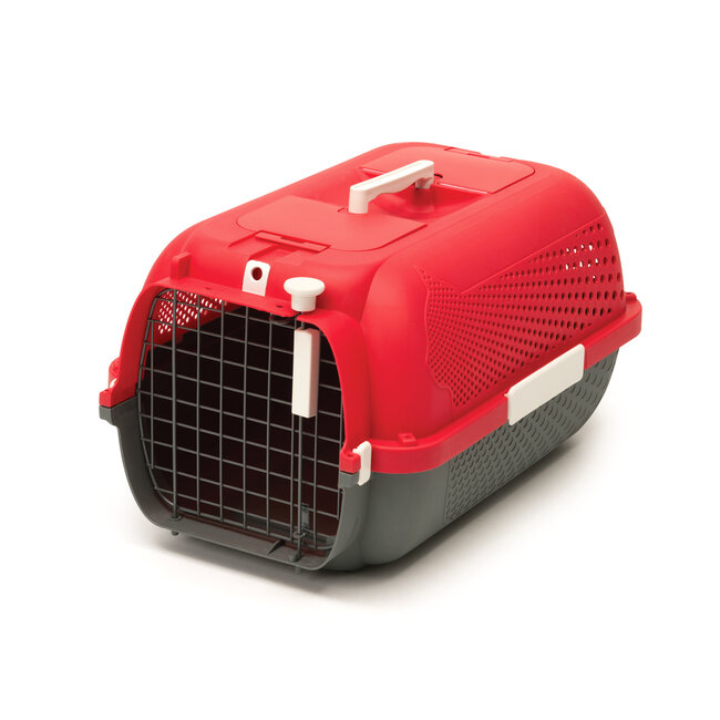 Cat Carrier Cherry Red Medium - 56.5Lx37.6Wx30.8Hcm (22x14.8x12in)