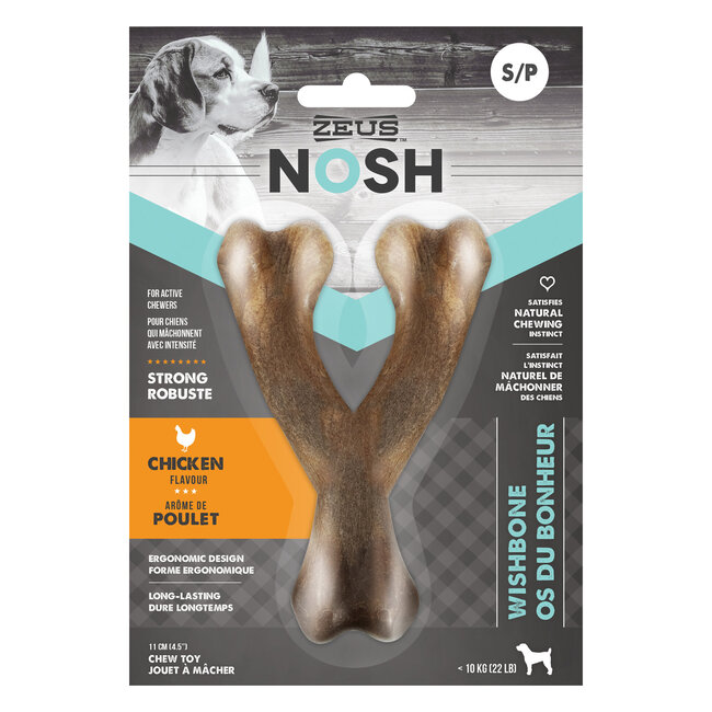 Nosh Strong Wishbone Chew Toy - Chicken S