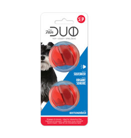 Zeus Duo Ball with Squeaker Small 5cm (2") 2pk