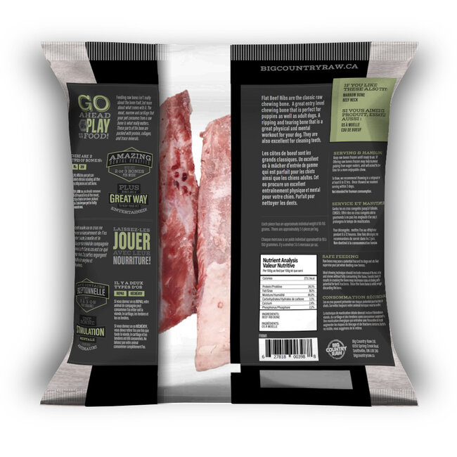 Flat Rib Bone Small 1lb Bag