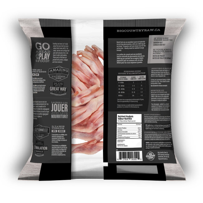 Frozen Duck Feet 1lb