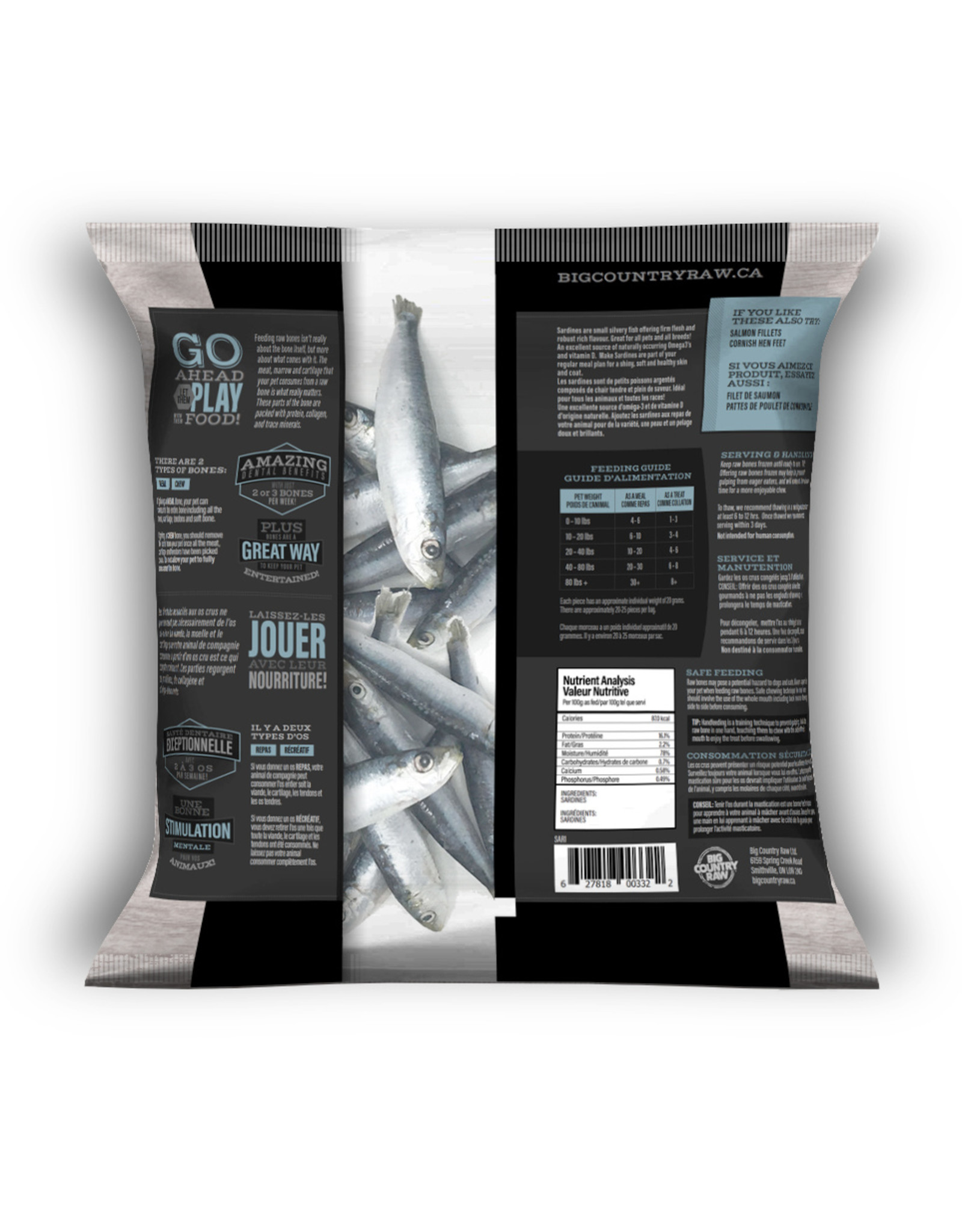 Frozen Sardines 1LB Western Pet Supply