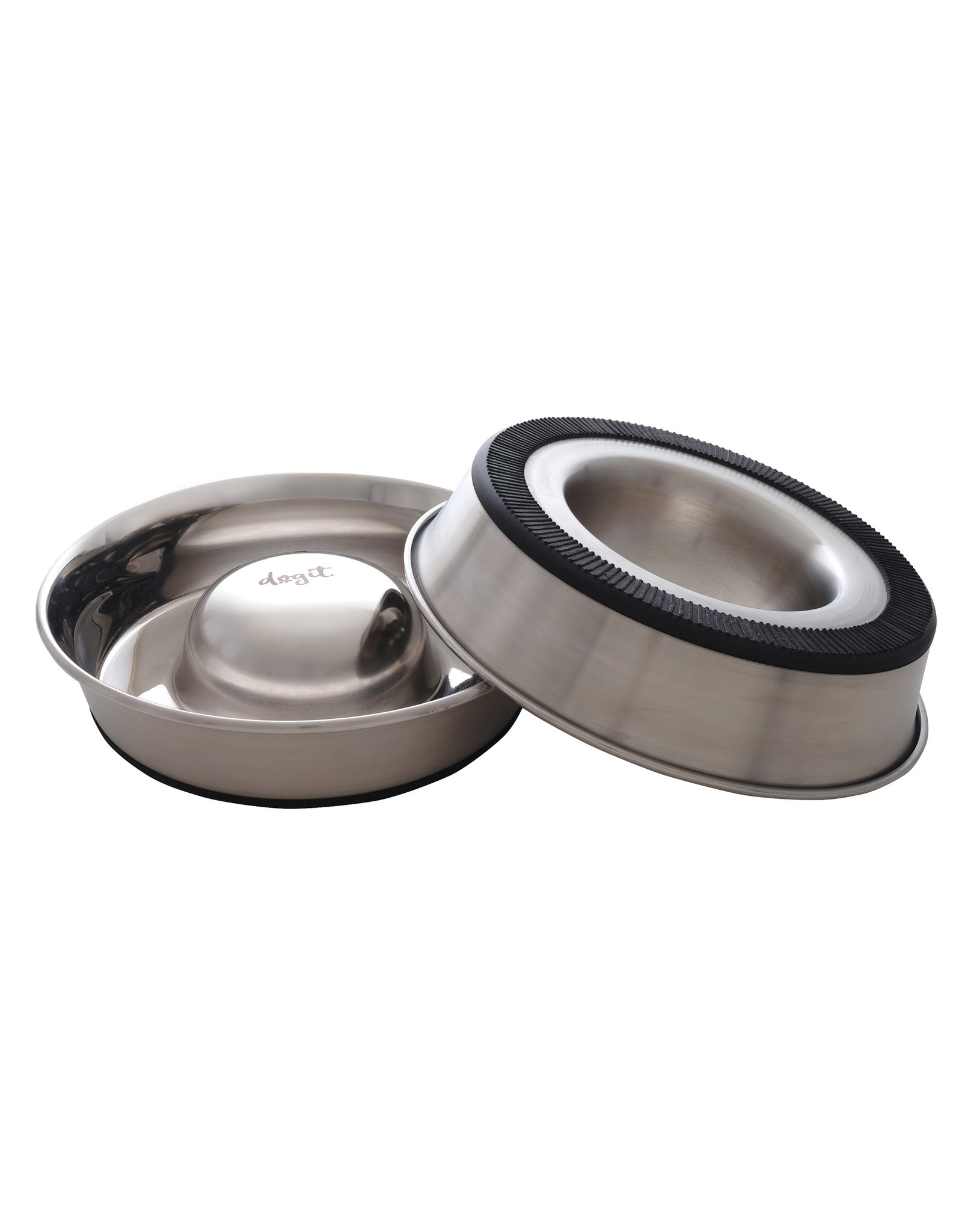 Dogit Stainless Steel NonSkid Slow Feed Dog Bowl 900 ml (30.5 fl.oz