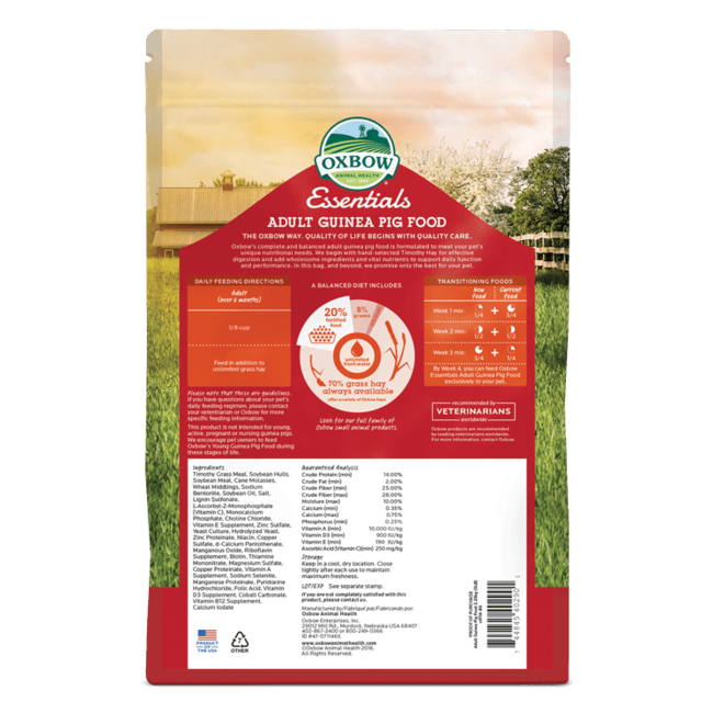 Oxbow Essentials Adult Guinea Pig 25lb