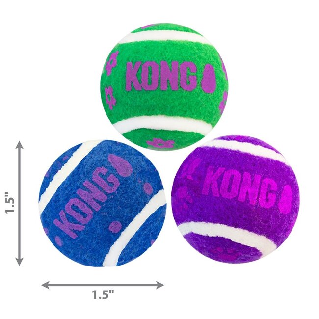 Kong Active Cat Tennis Balls with Bells