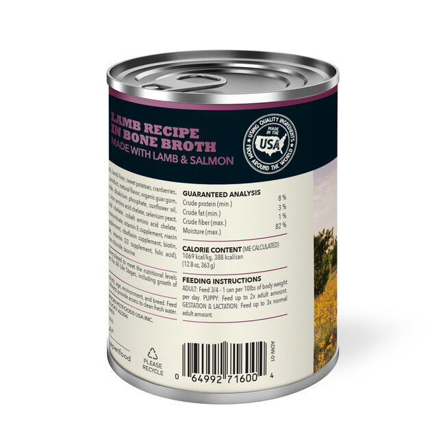 ACANA Wet Dog Food Lamb Recipe in Bone Broth 363g