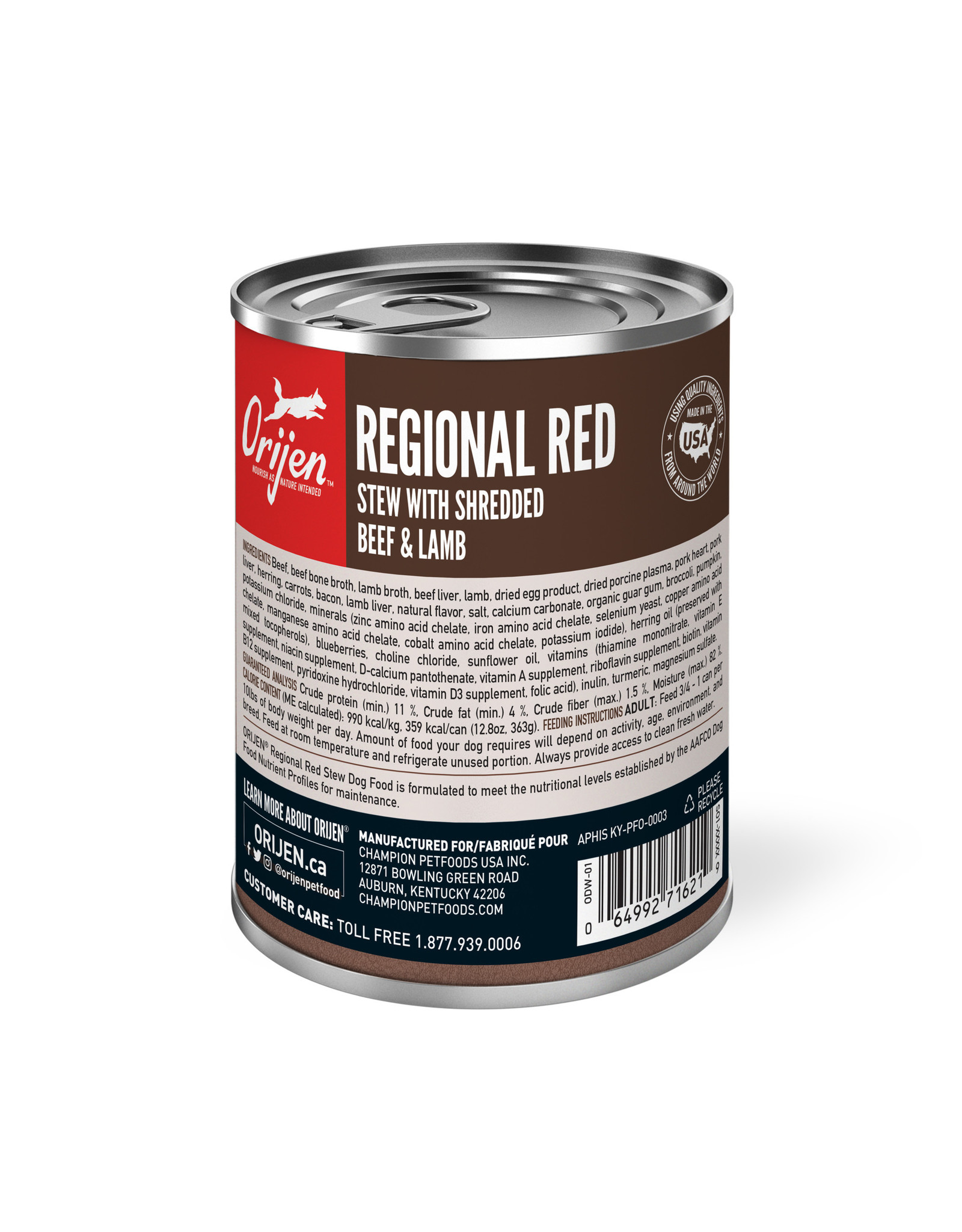 ORIJEN ORIJEN Wet Dog Food Regional Red Stew 363g