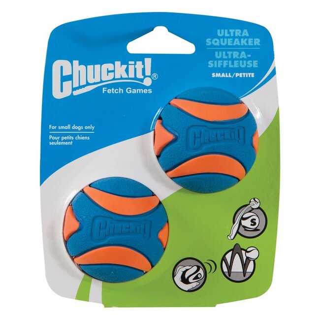 Ultra Squeaker Balls 2-Pack Small